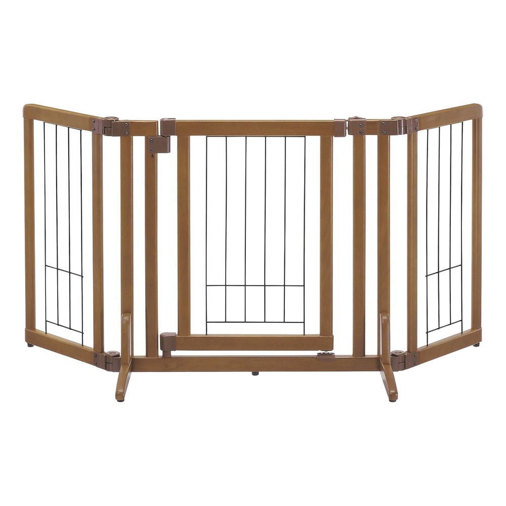 リッチェル　木製おくだけドア付ゲート, ブラウン（S）, Sサイズ