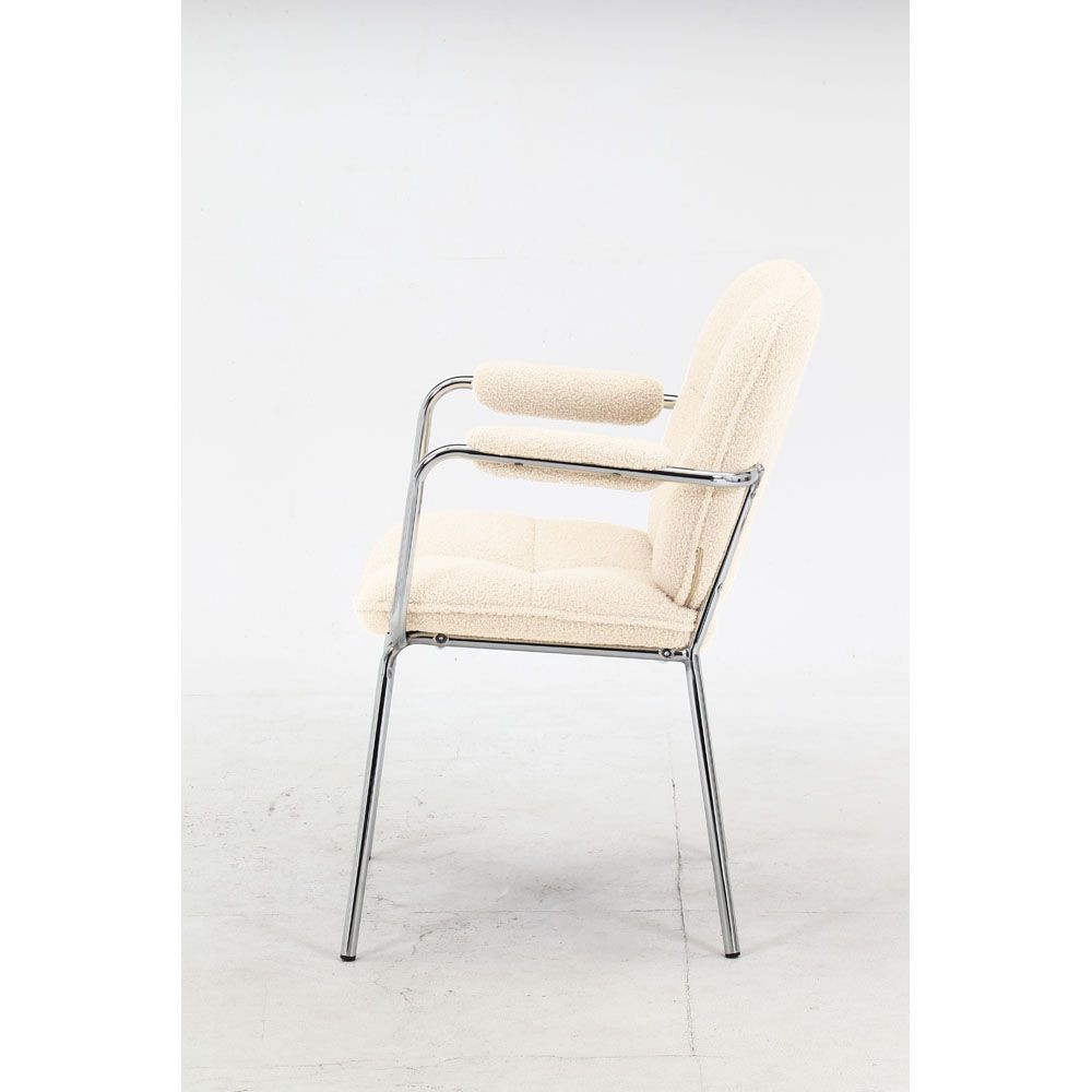 不二貿易 ダイニングチェア　ルル　ＷＨ【メーカー直送・代引不可】, ホワイト, 幅550mm&times;奥行600mm&times;高さ810mm