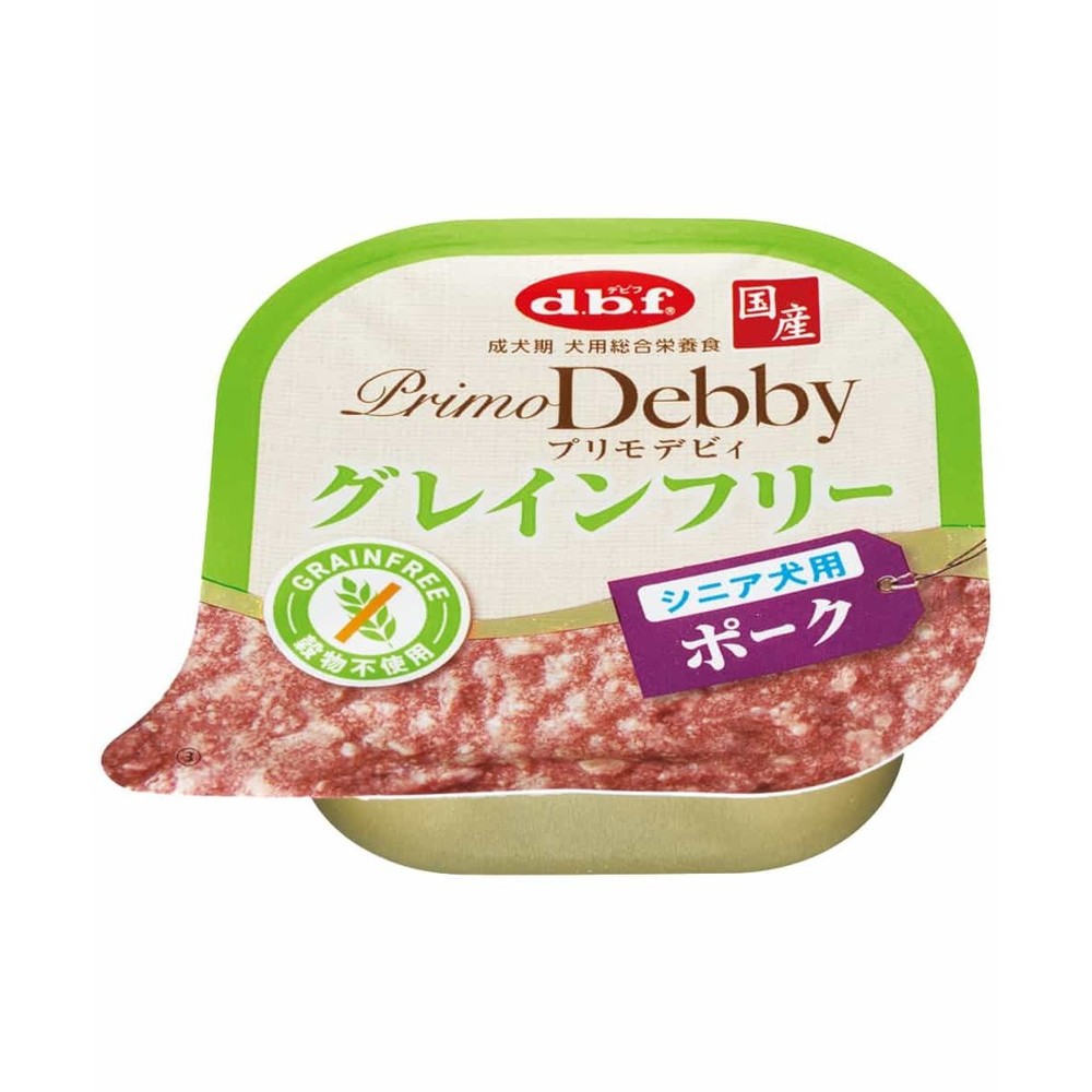 デビフペット プリモデビィ グレインフリー シニア犬用 ポーク 95g, シニア犬用 ポーク, 95g