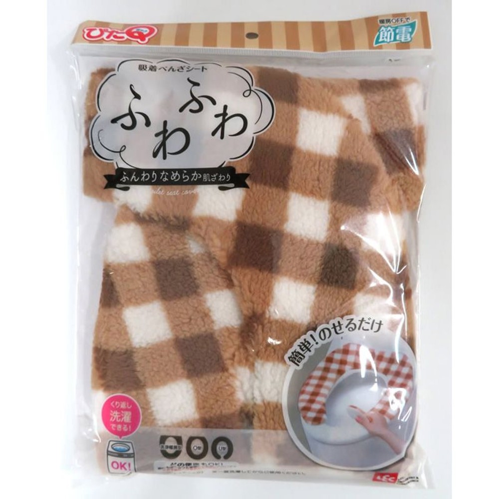 レック　吸着べんざシート（チェック）, ブラウン, その他サイズ１