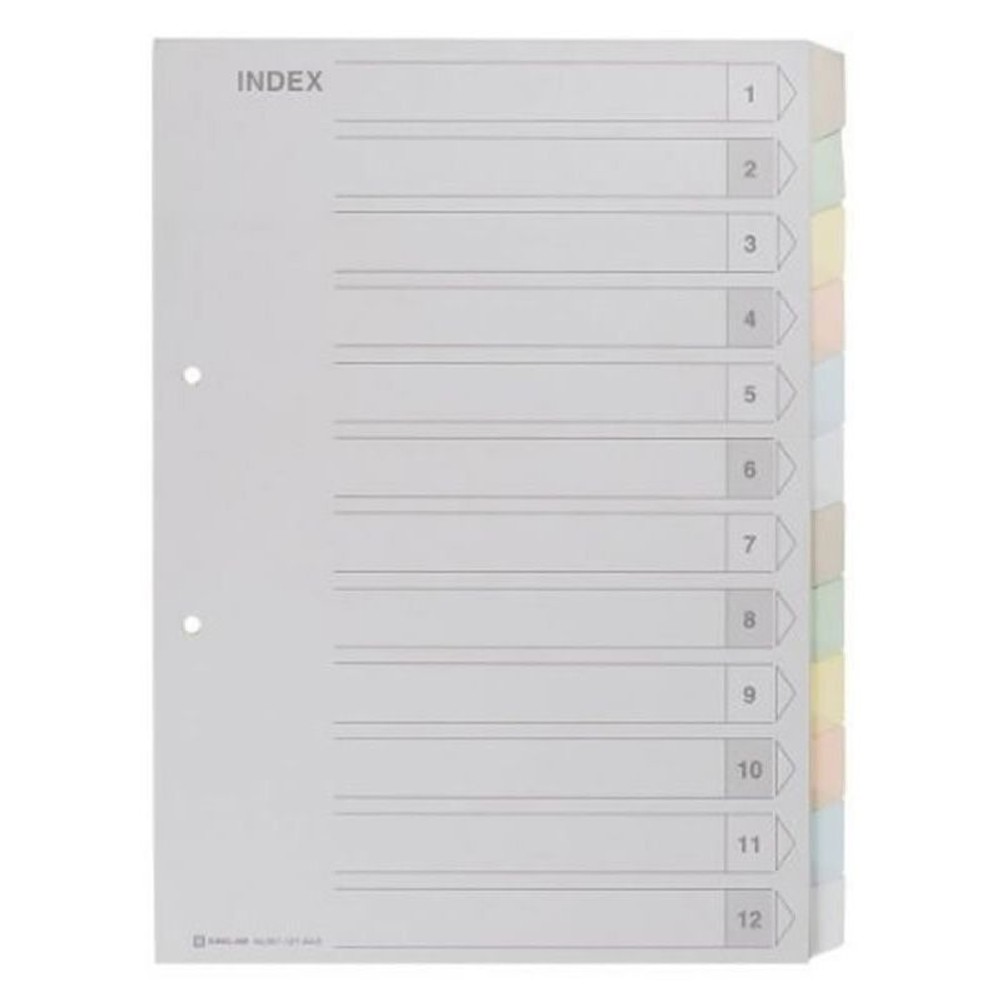 キング　カラーインデックスＡ4ーＳ　12山　907ー12Ｙ, 6色, 12山