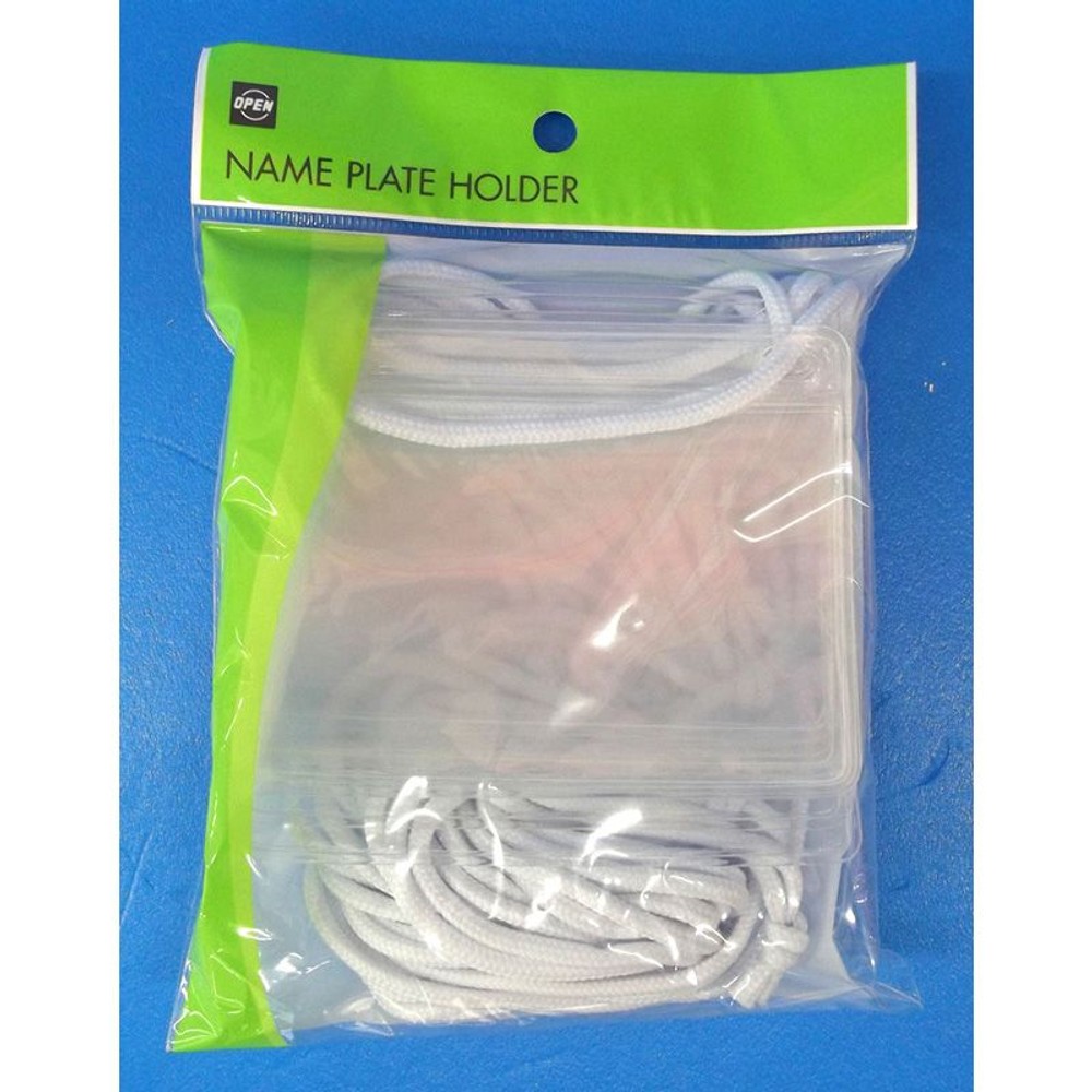 オープン　吊下げ名札名刺用　白10枚入　ＮＬー11ーＷＨ, 白, 名刺ヨコサイズ