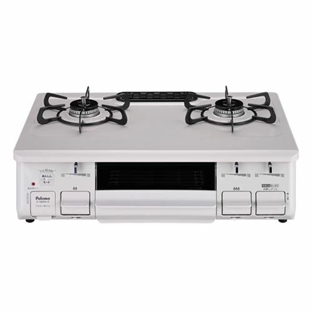 パロマ ガステーブル 水なし片面焼グリル IC-S89SH-R 右強火, ナチュラルホワイト-プロパンガス, LP