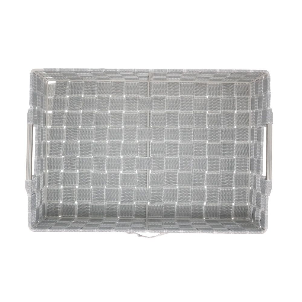 ステンレス取手ＰＰボックス　スクエアＭ横, ネイビー, スクエアM横