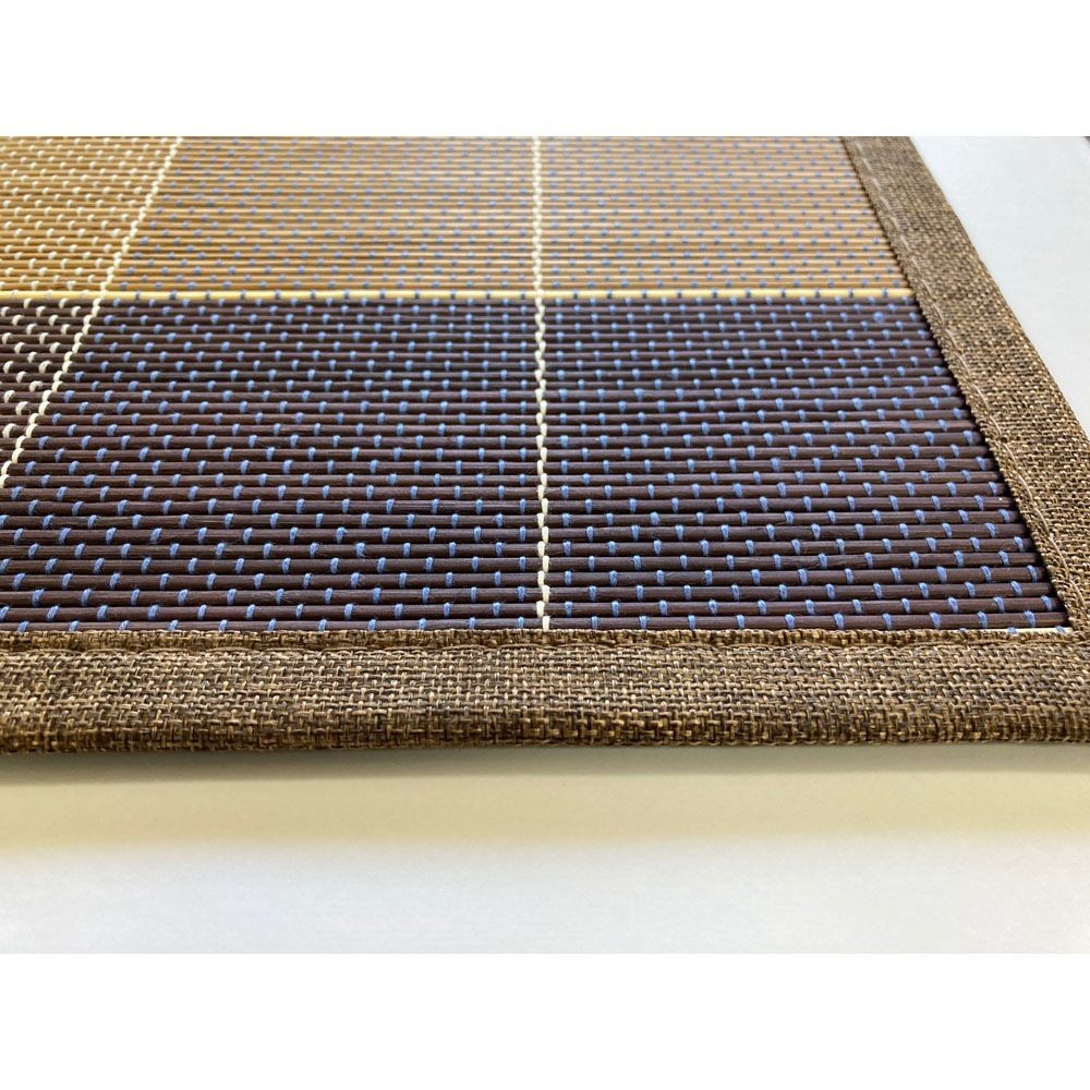 大島屋 竹ラグ ニクス ブラウン 【メーカー直送 代引不可】, ベージュ（120×180）, 180×180cm