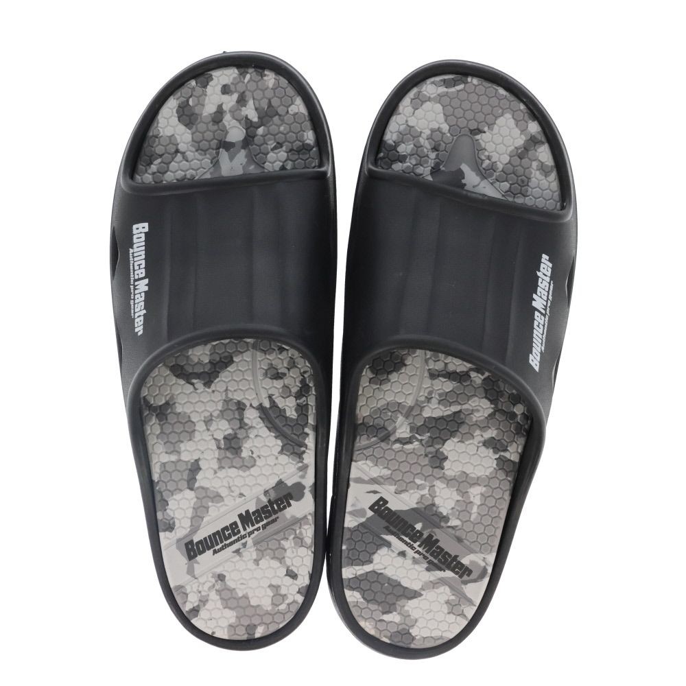 紳士　ＢＭ防滑高弾力　シャワーサンダル　ＢＫＧＹ　Ｌ, ブラック&times;グレー, Lサイズ
