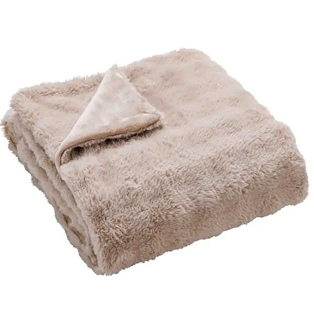 【数量限定】広電  ふわもこファー  CWB551G-CM, グレージュ, 幅130cm&times;奥行188cm