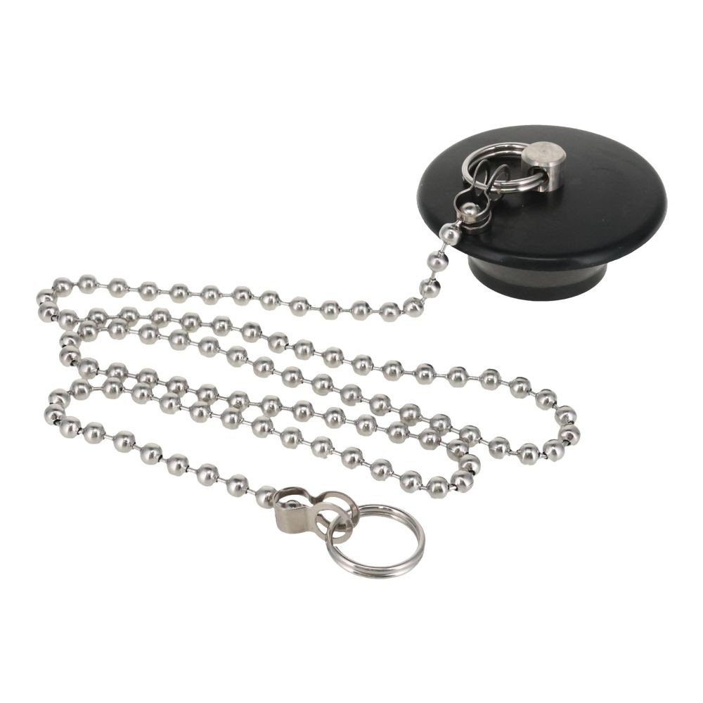 バス用ゴム栓　クサリ付, VH27-28, 約26〜28mm