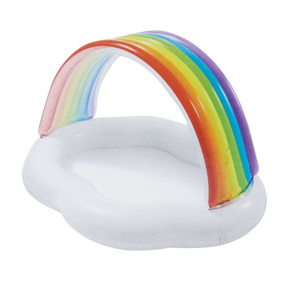 ＩＮＴＥＸ（インテックス）レインボークラウドベビープール　Ｕ５７１４１, レインボー, 142cm×119cm×84cm