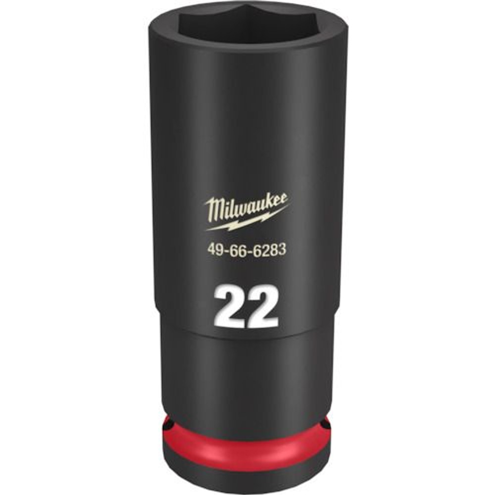 milwaukee SHOCKWAVE IMPACT DUTY ディープインパクトソケット 1/2インチ(12.7mm)角 22mm, 49-66-6283, 22mm