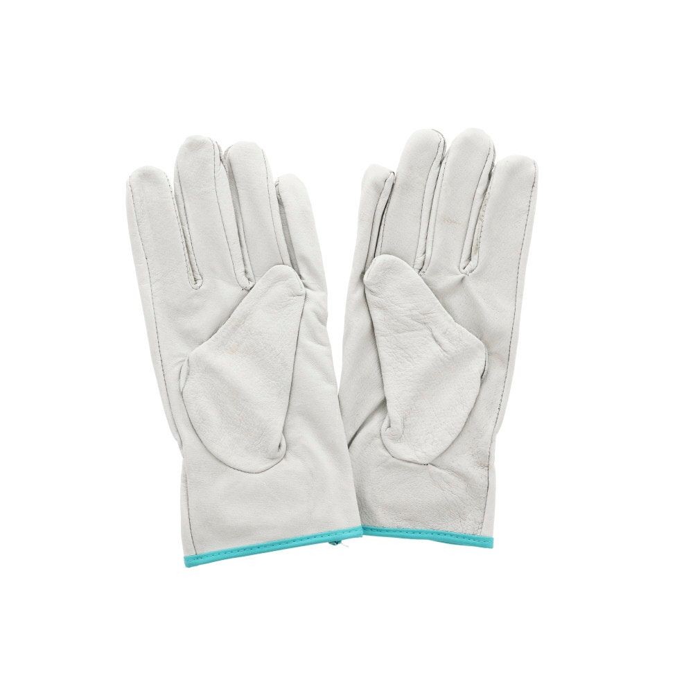 豚革　着脱テープ付手袋　1双入り, ホワイト（L), Lサイズ