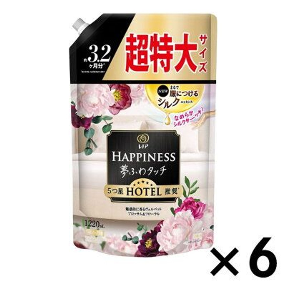 【数量限定】レノアハピネス　ブロッサム＆フローラル　超特大　1220ｍｌ ×6個セット, ブロッサム＆フローラル, 1220ml×6個セット