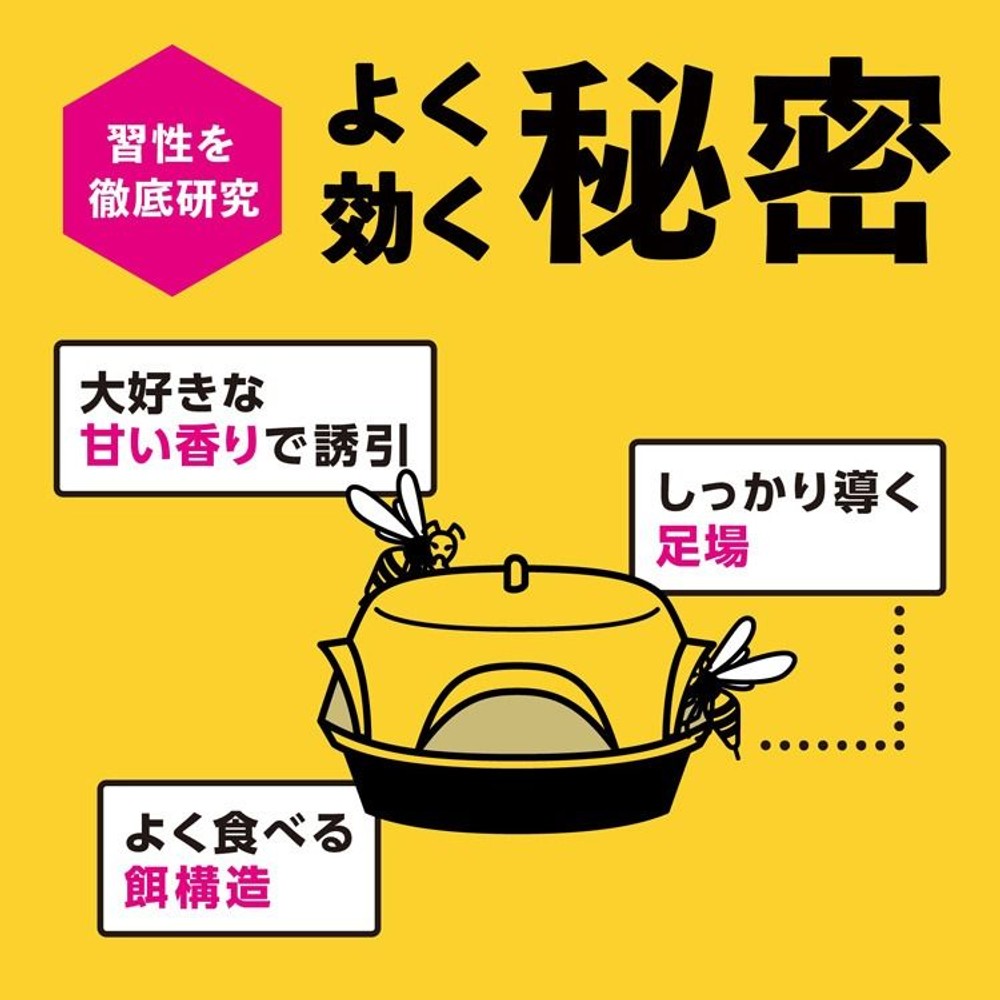 アース　ハチの巣コロリ スズメバチ用 駆除エサ剤 ( 2個入 ), ハチ用, 2個入り