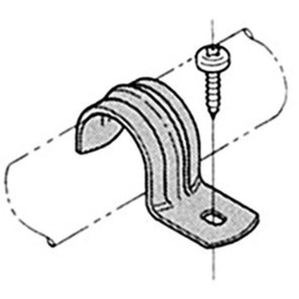 YAZAKI 矢崎化工 イレクター　片サドルＡ　4個入り EF-1008A-S, シルバー, EF-1008A-S