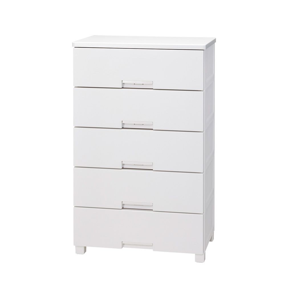 フィッツチェスト　６５０５　ホワイト, ホワイト, 5段　幅65cm