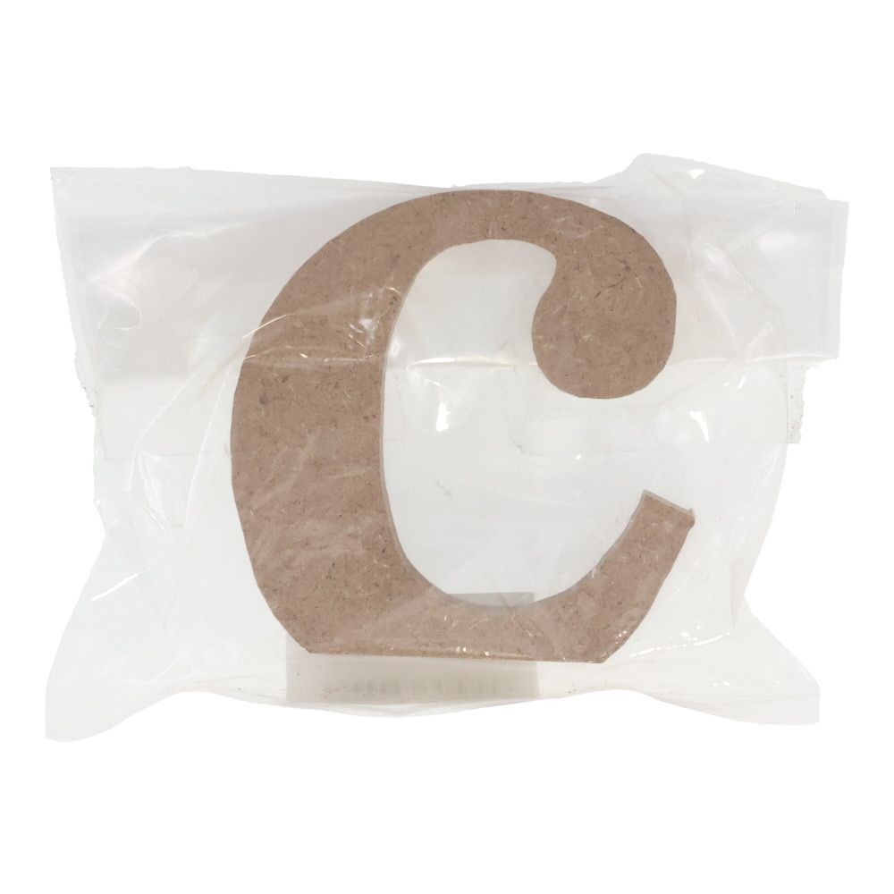 切文字　アルファベット小文字ｃ, 茶, 小文字