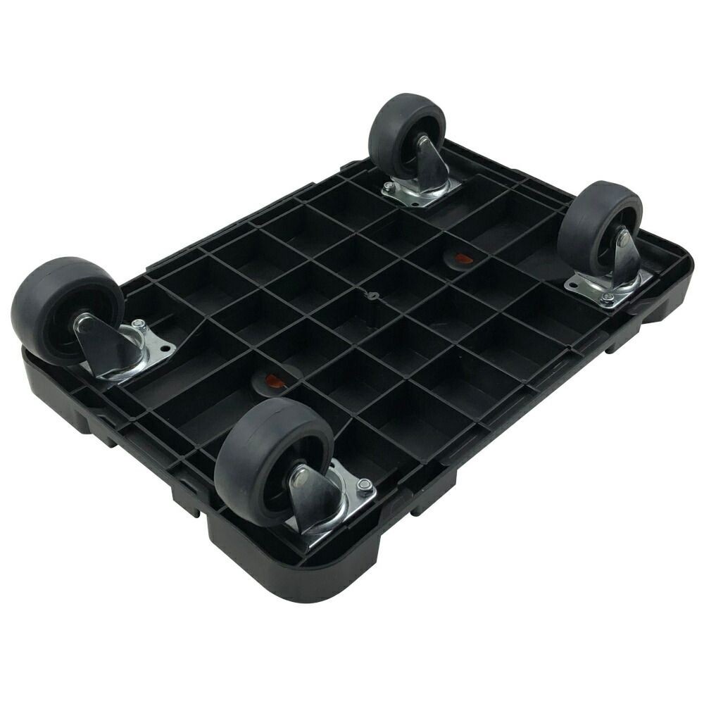 ミニ連結台車 平台車 ブラック, ブラック, 420&times;280mm