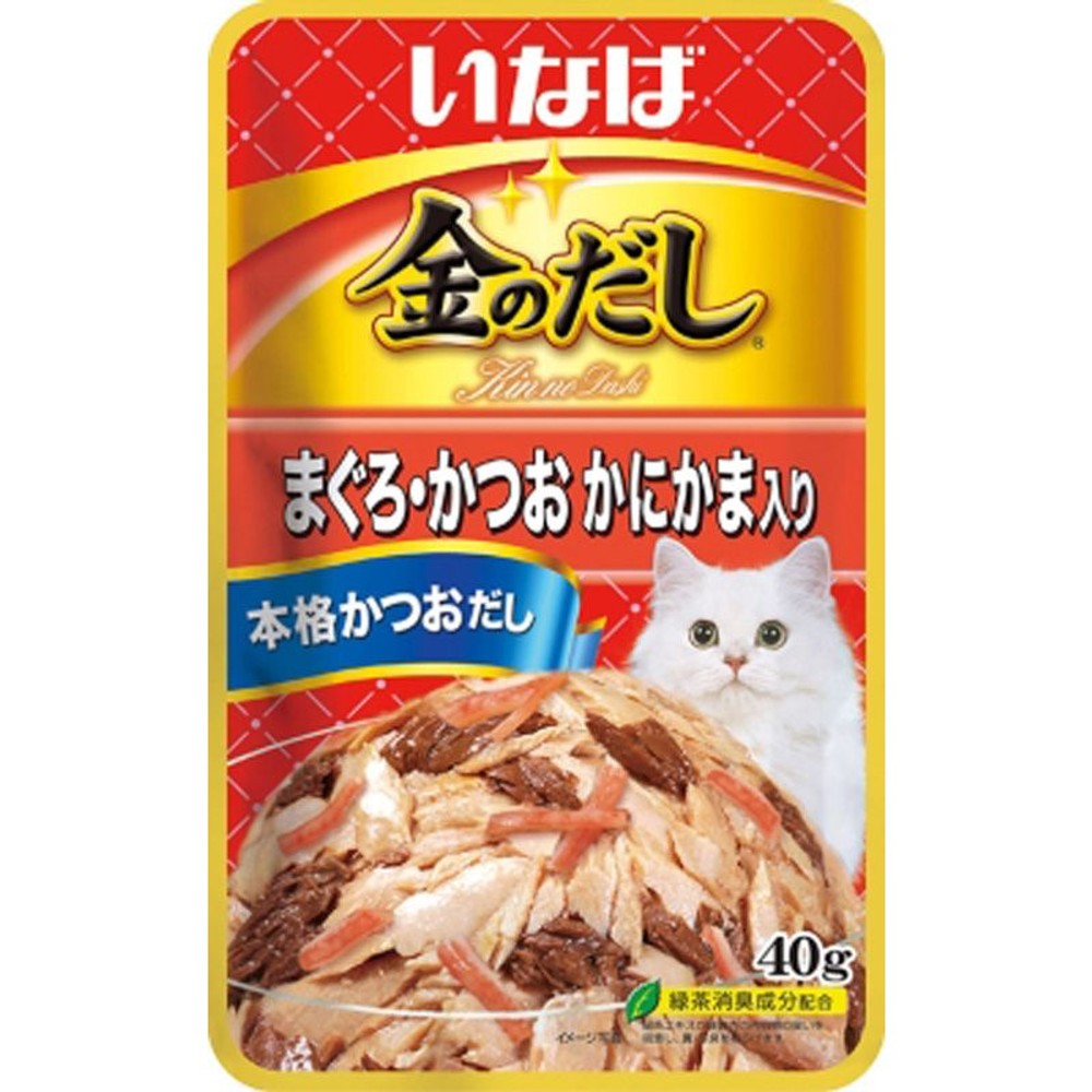 いなば　金のだしパウチ　鮪鰹かにかま　40ｇ, 鮪鰹かにかま, 40g