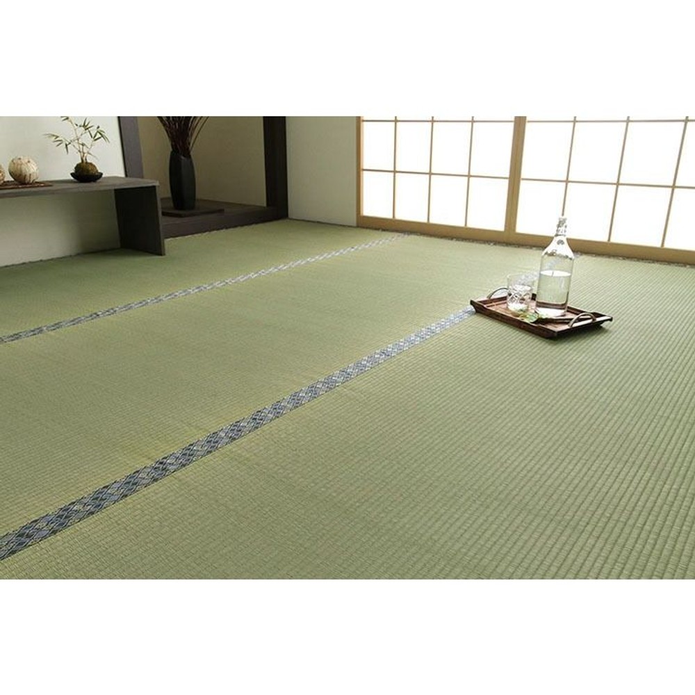 純国産 い草 上敷き 上質ない草で作った カーペット 双目織 江戸間 【メーカー直送・代引不可】, い草, 江戸間1畳 88&times;176cm