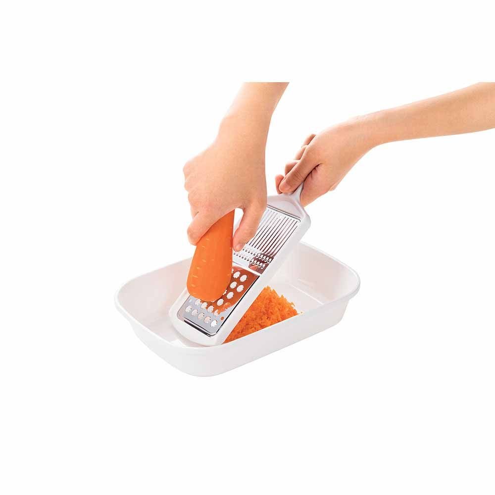 下村工業 フルベジ おろし ツマ切り FV-669, ホワイト, FV-669