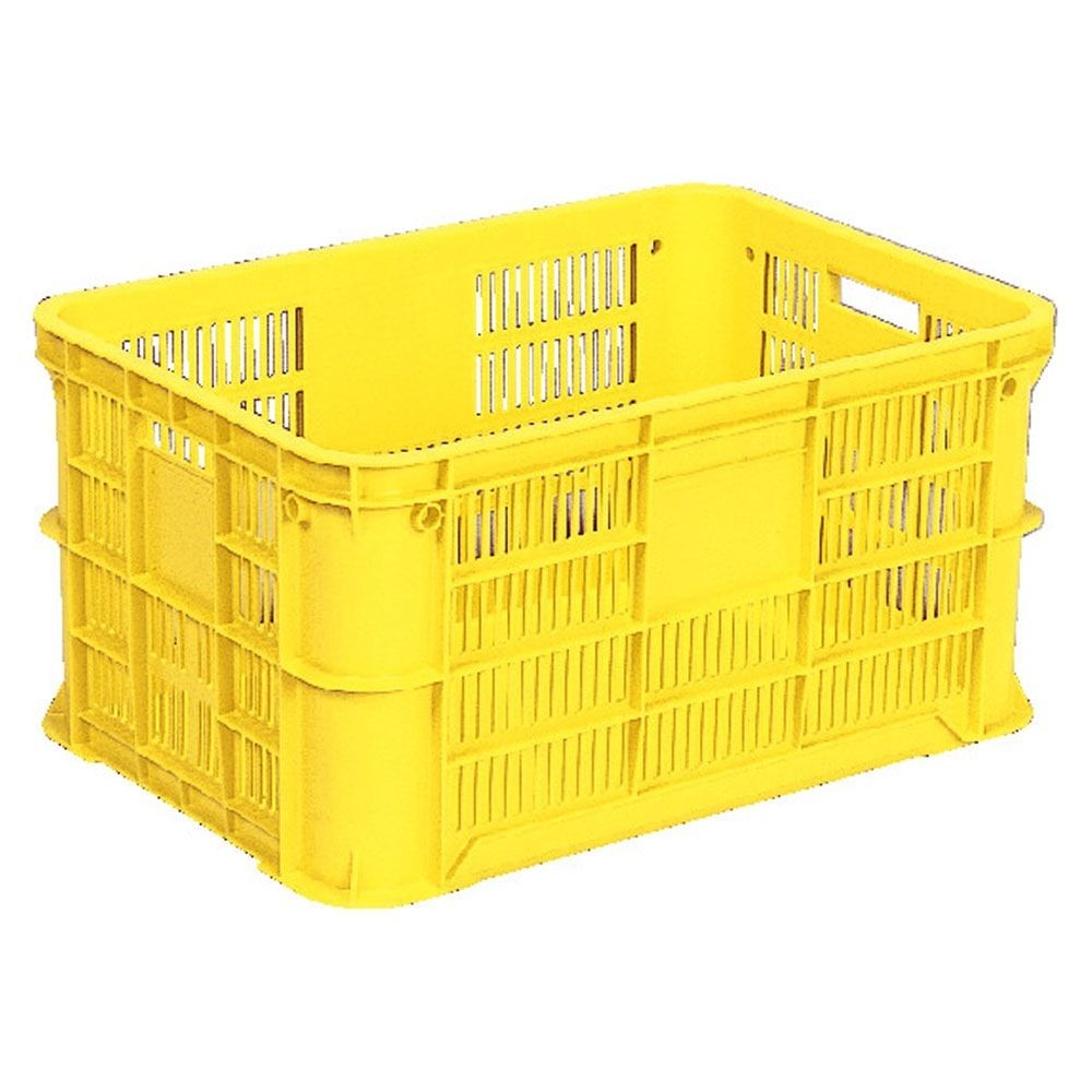 サンコー サンテナー B#80-4 イエロー 106921-00 &times;6個セット【メーカー直送・代引不可】【法人限定】, イエロー, 6P