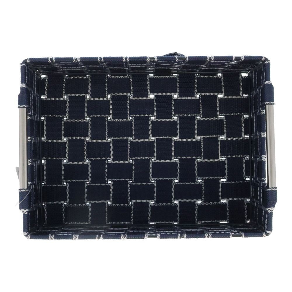 ステンレス取手ＰＰボックス　スクエアＳ, ネイビー, スクエアS