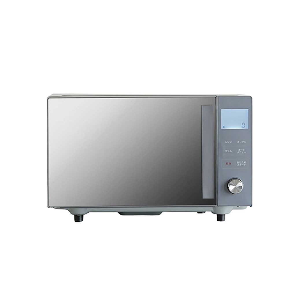 YAMAZEN ミラーオーブンレンジ YRGA-F160V, ミラーブラック, 幅455mm&times;奥行335mm&times;高さ282mm