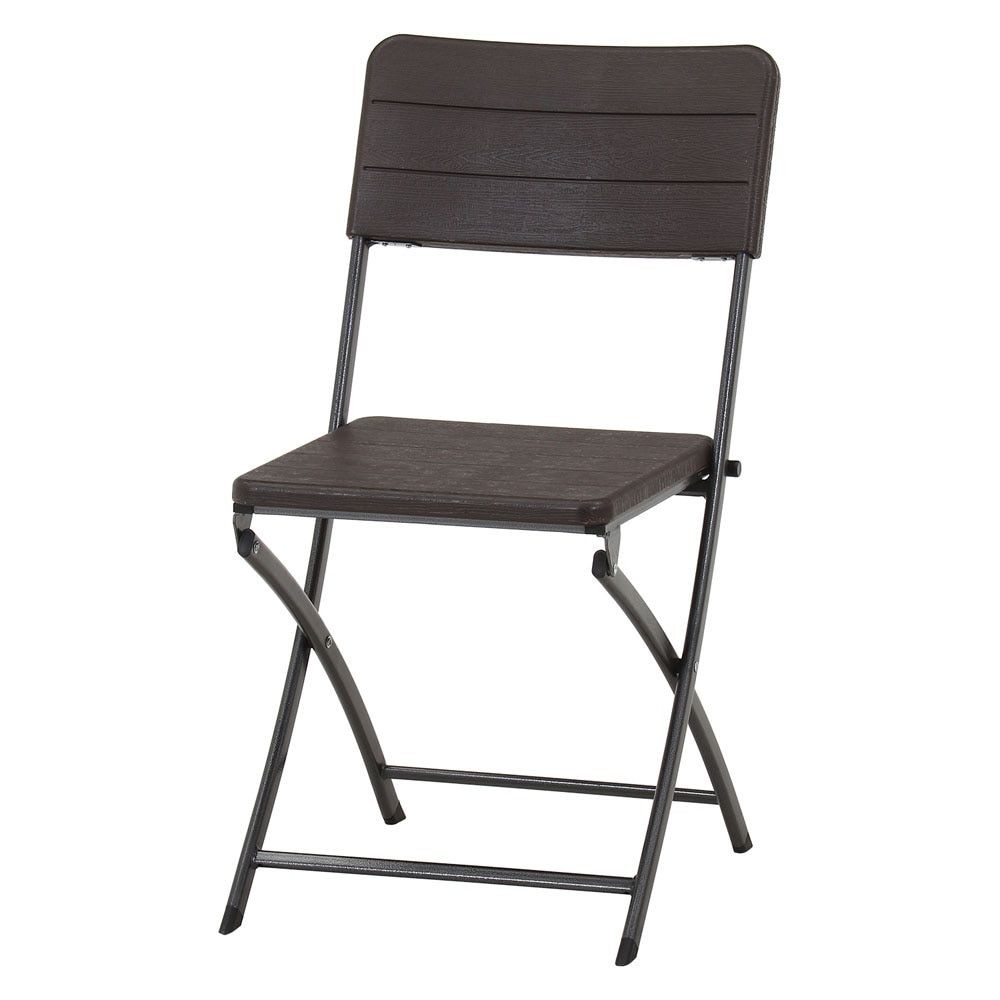 テーブル＆チェア　3点セット　ＢＲ　木目調【メーカー直送・代引不可】, ブラウン, 木目調