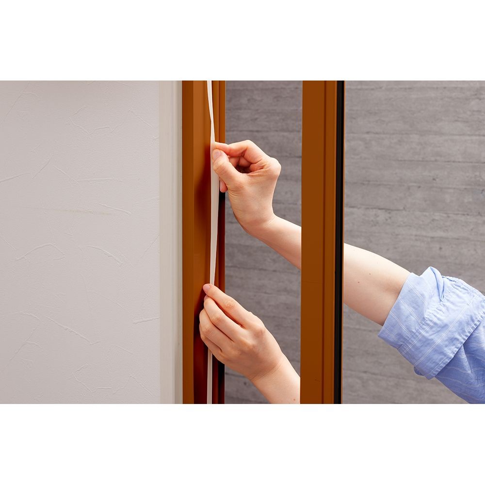 すき間風チューブクッション　２．４×８００ｃｍ, 半透明, 2.4×800