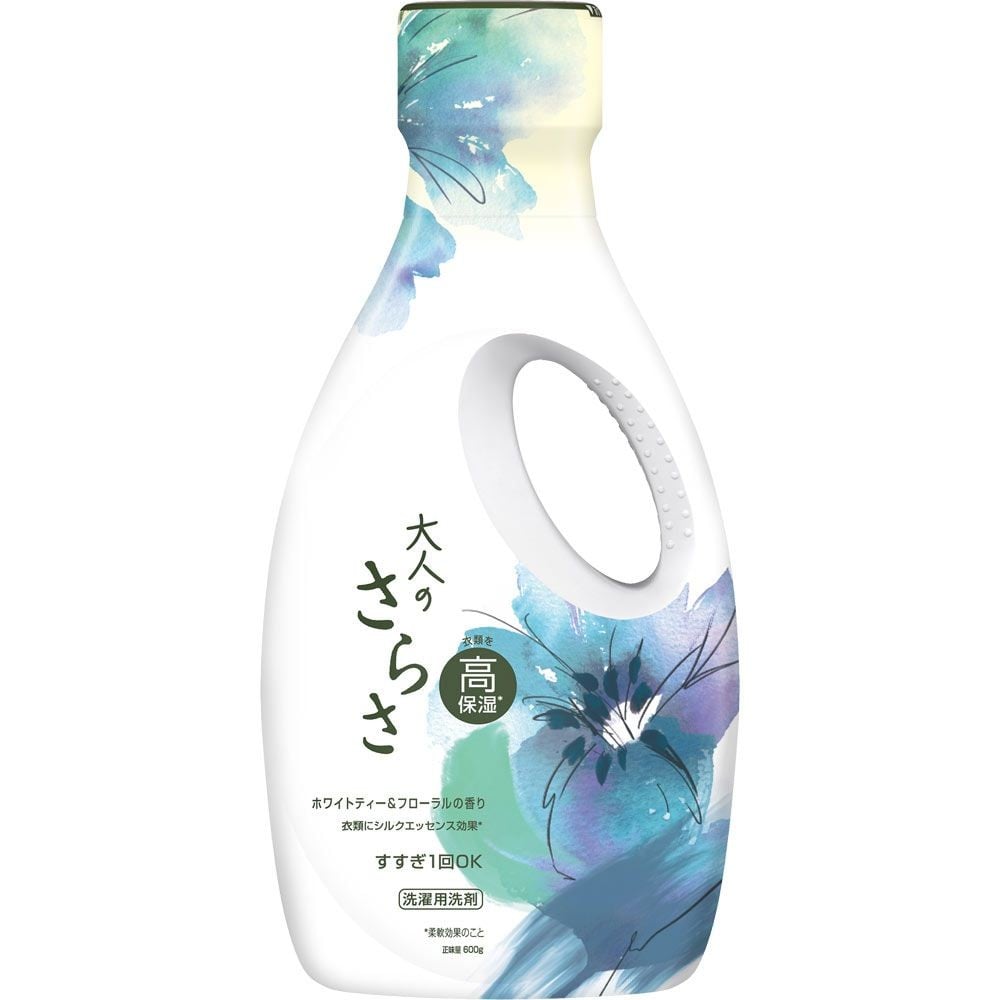 大人のさらさ洗剤ジェル　本体　６００ｇ, ホワイトティー＆フローラル, 600g
