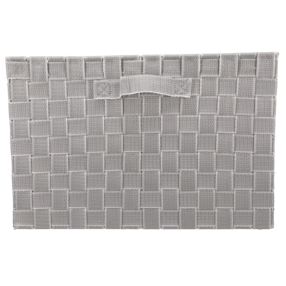 ステンレス取手ＰＰボックス　スクエアＬ, ネイビー, スクエアL