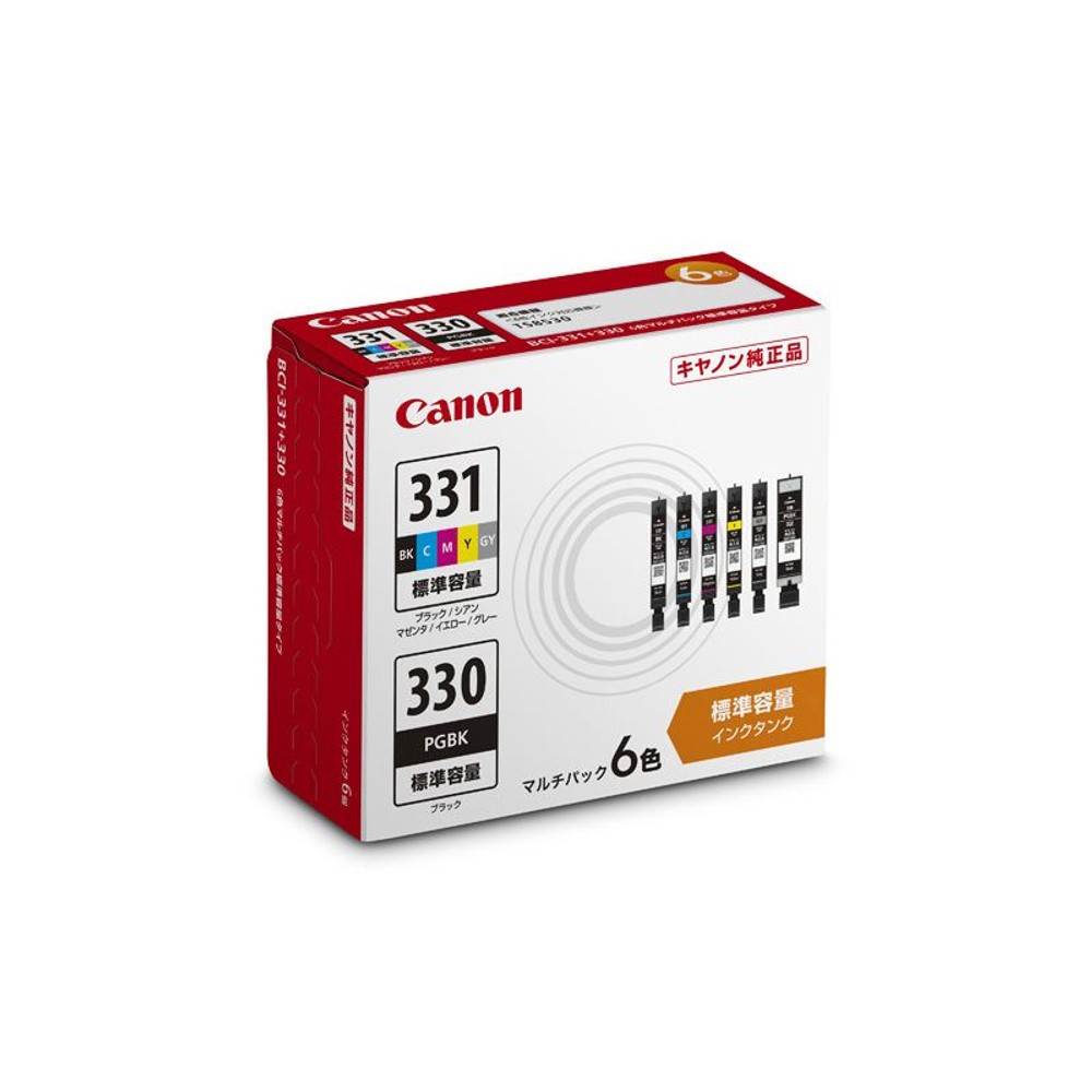 CANON　 BCI-331+330/6MP　6色パック　純正, 6色, 標準容量