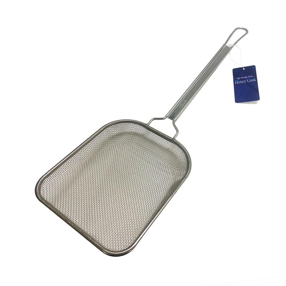 角フライヤー 粗目 12メッシュ ステンレス製, シルバー, 幅146mm&times;奥行440mm&times;高さ133mm