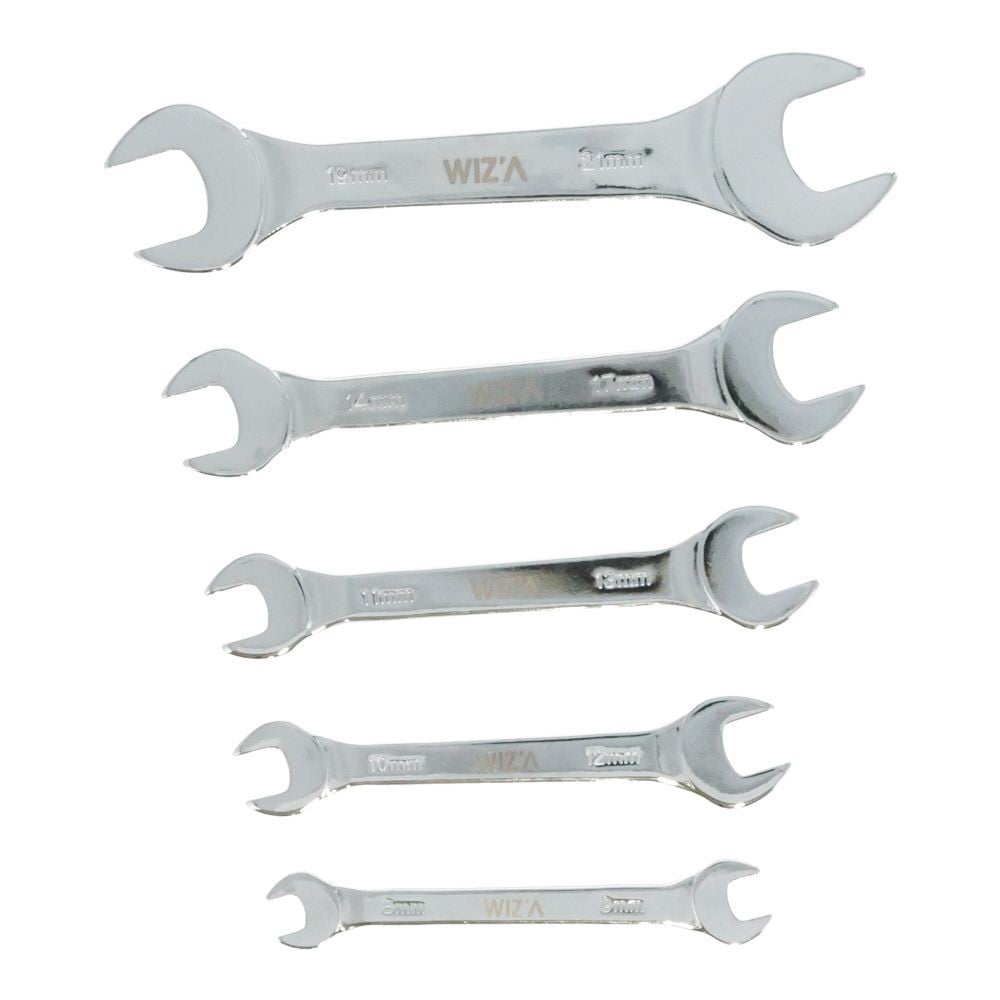 ウィザ WIZ'A　薄型スパナ５本組　ＧＴＵＳー５Ｓ, 薄型スパナ, 5本セット