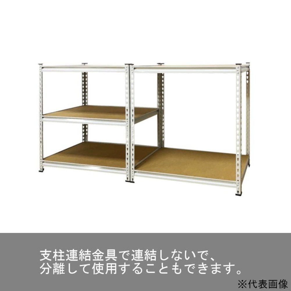 組立簡単ラクラック   幅80cmｘ奥行40cmｘ高さ183cm, ホワイト, 幅80cm×奥行40cm×高さ183cm
