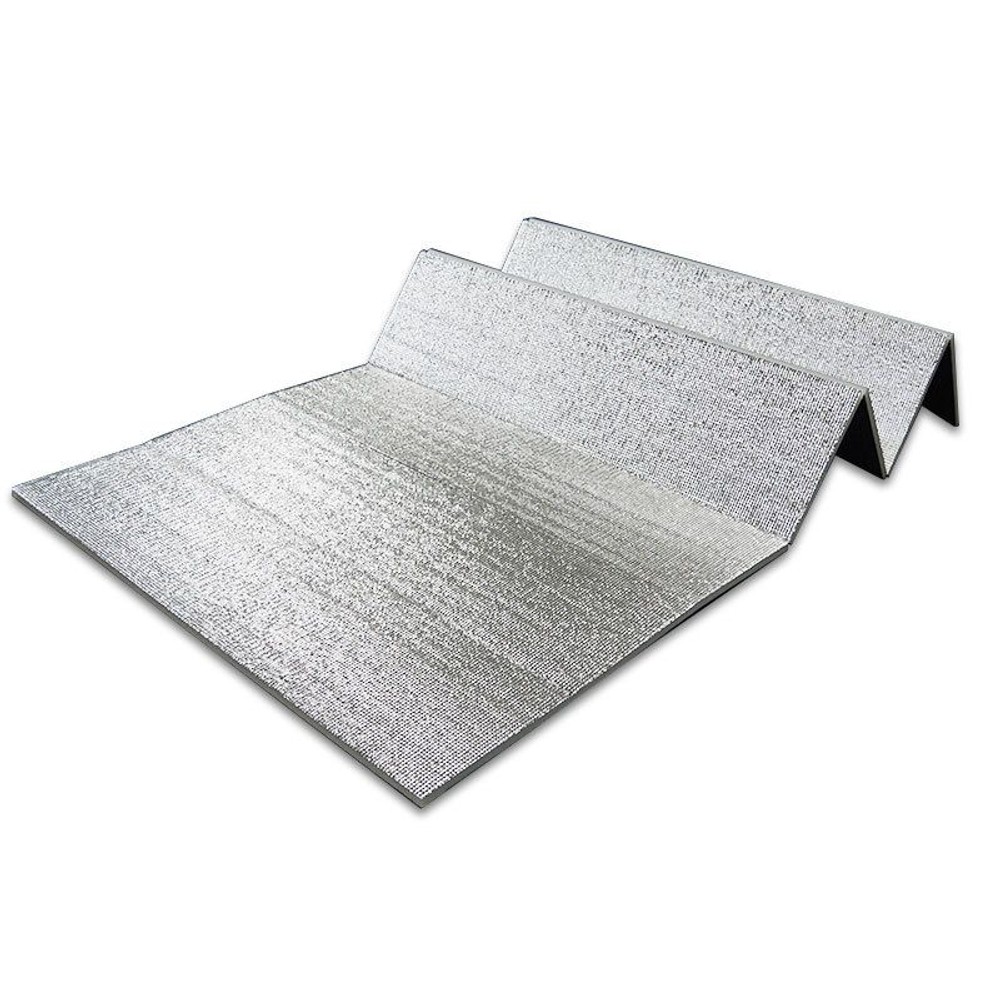 折りたたみ極厚レジャーマット約100×180ｃｍ×15ｍｍ, アルミ, 極厚