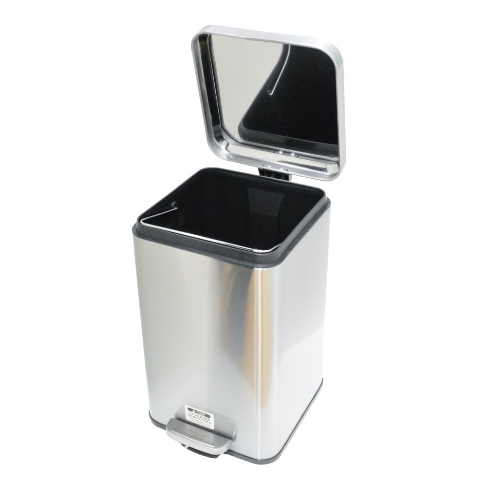 ウィザ WIZ'A ステンレスペダルペール　スクエア型, シルバー, 6.0L