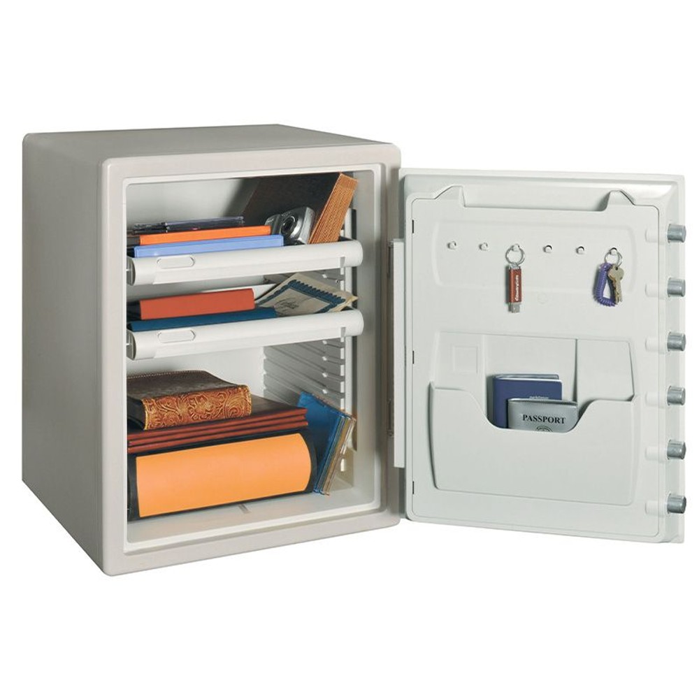 【廃棄料無料・開梱・設置費込】セントリー耐火金庫  JF205EV テンキー式 1時間耐火 56.6L【メーカー直送・代引不可】, ダブグレー, 56.6L