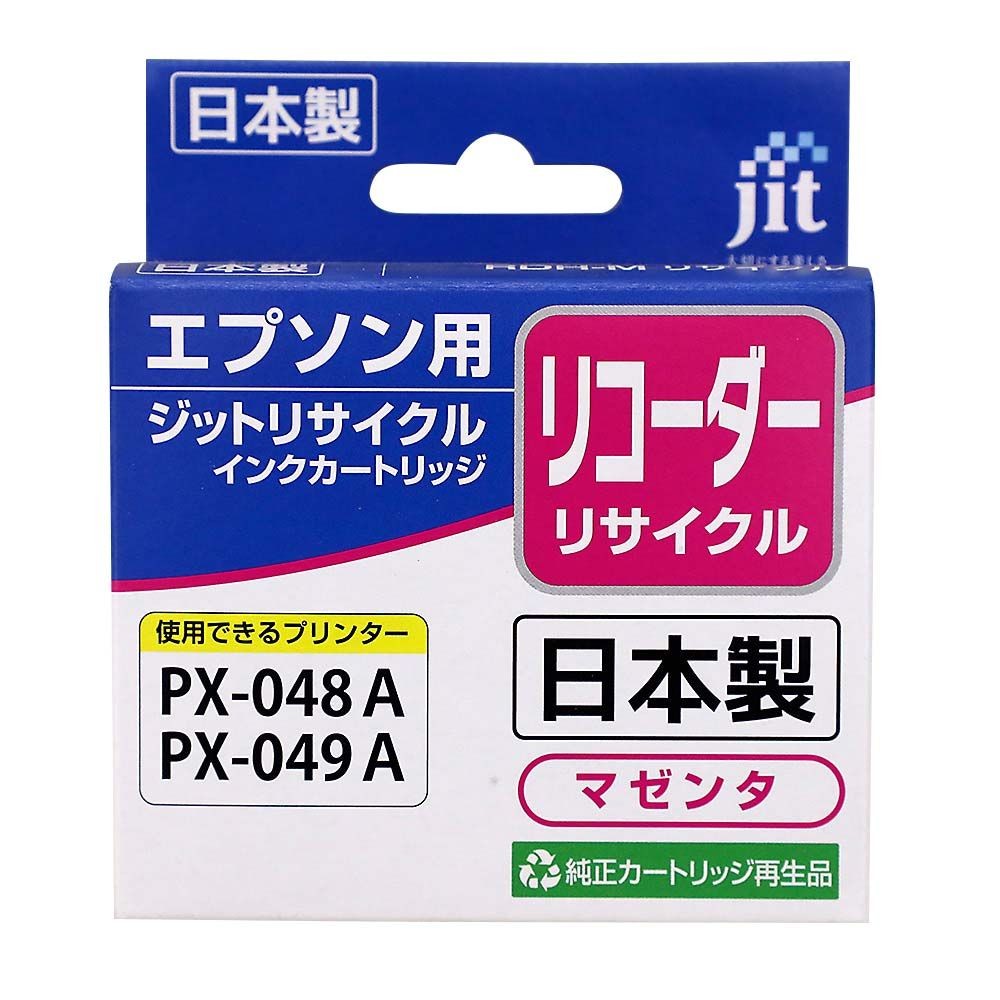 JIT　リサイクルインクエコ　リコーダーRDH-M互換, マゼンタ, リサイクルインク