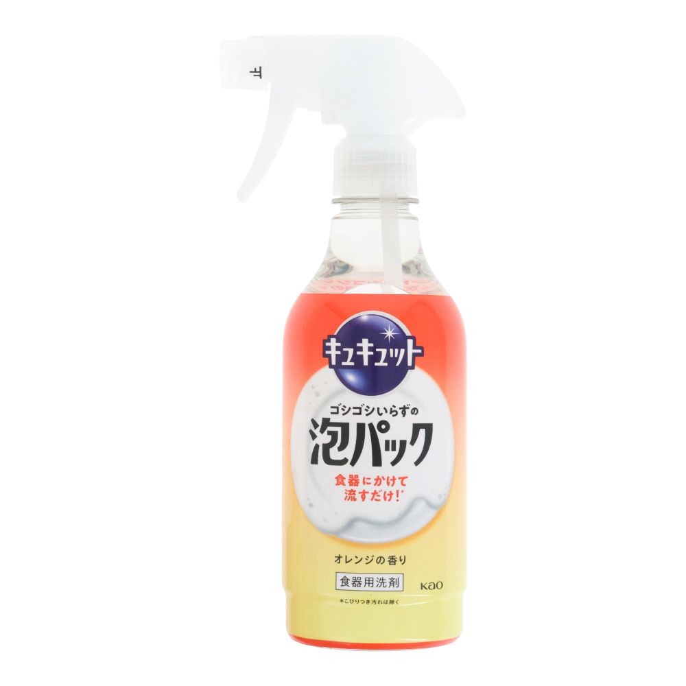 キュキュット　ゴシゴシいらずの泡パック　オレンジ　本体, オレンジの香り, 430ml