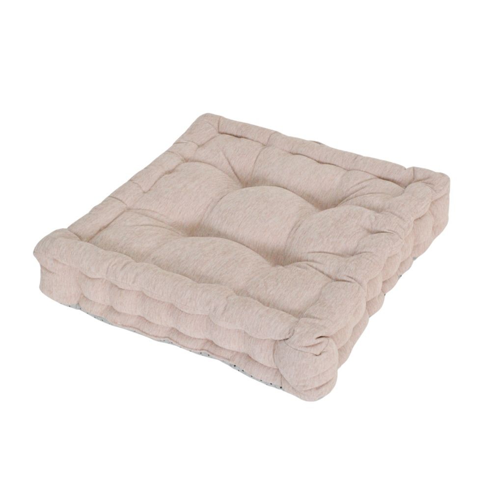 ウイザ WIZ'A マチ付きシートクッション　リーネア, ベージュ, 45×45cm