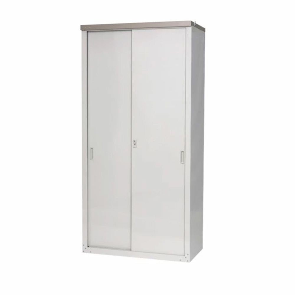 グリーンライフ 家庭用収納庫ハーフ棚 HS-182HT, チタングレー, 幅890mm&times;奥行470mm&times;高さ1820mm