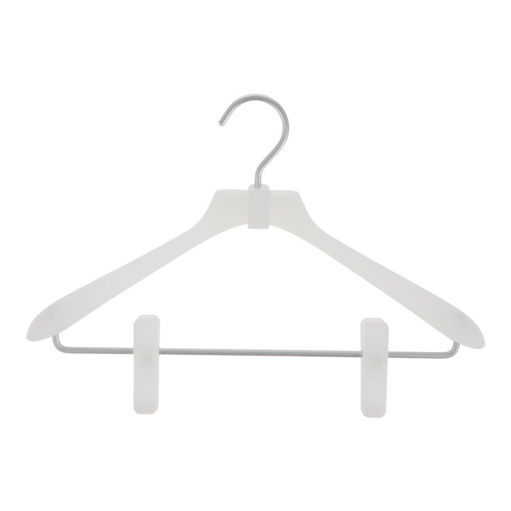 WIZ'A ウィザ つながるスーツ・ジャケットハンガークリップ付き, ホワイト（38cm）, 38cm