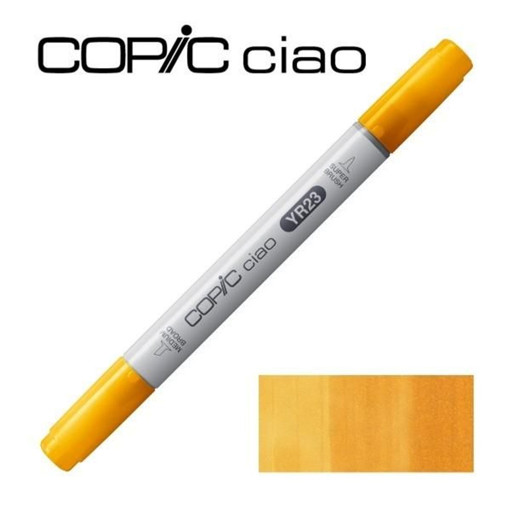 コピックチャオ YR23 イエロウィッシュ・ベージュ, コピックチャオ YR23 イエロ, スケッチ