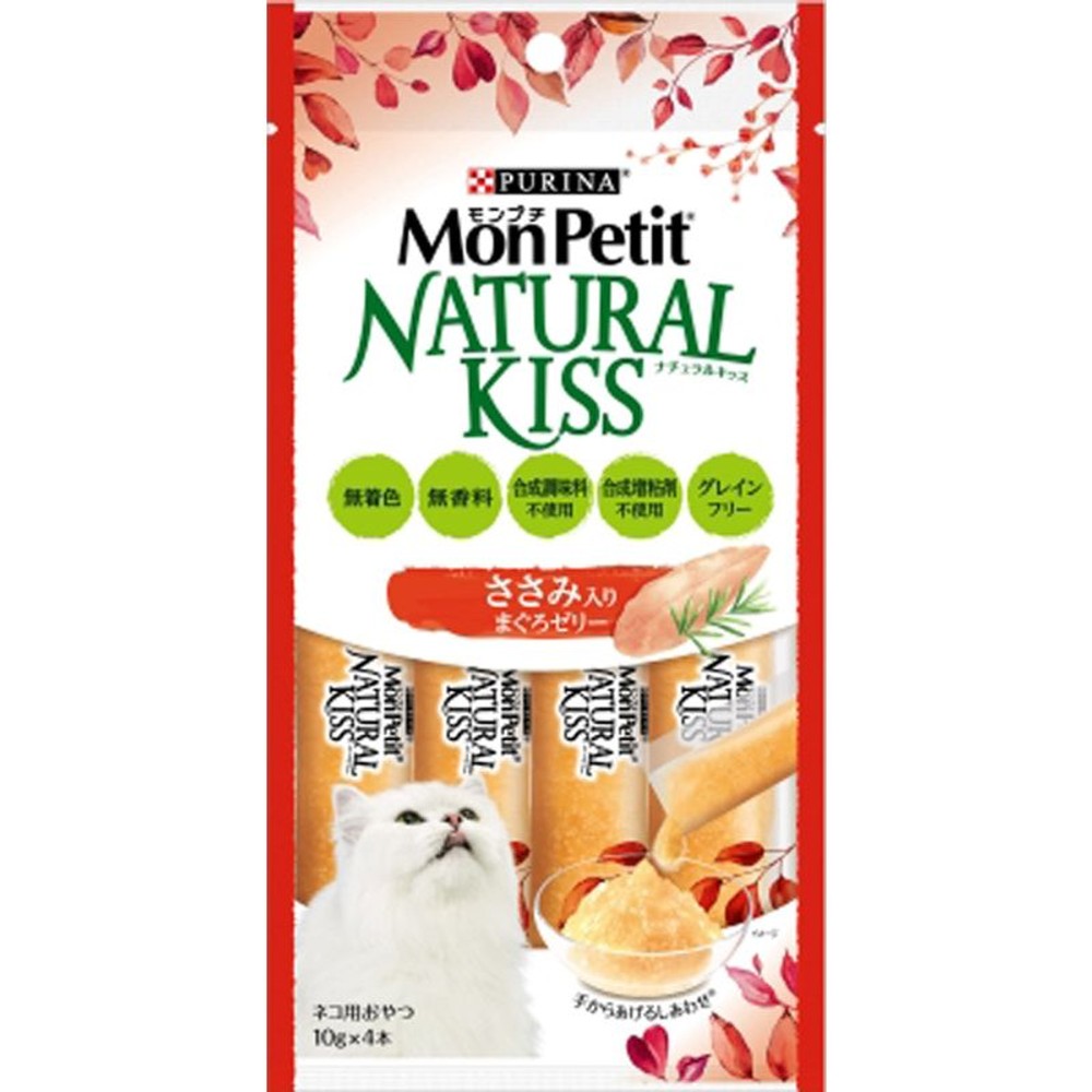 モンプチ　ナチュラルキッス　ささみ入りまぐろゼリー　４０ｇ, ささみ入りまぐろゼリー, 40g