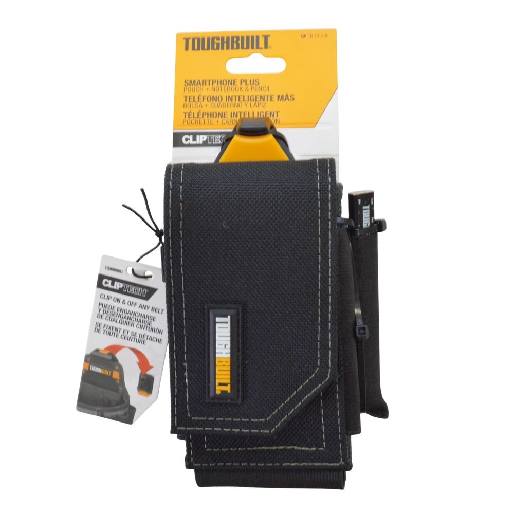TOUGHBUILT（タフビルト）　スマートフォンプラスポーチ　ノート＆ペン付き　TB-CT-33P, 黒, TB-CT-33P