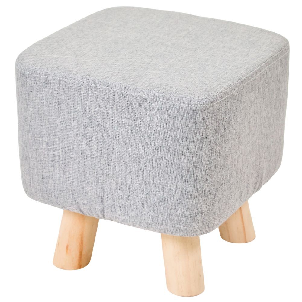 木脚ミニスツール　四角, ネイビー, 四角