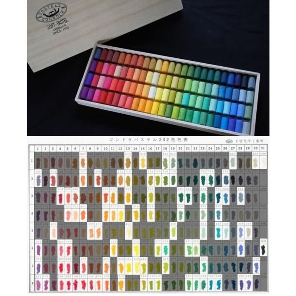 王冠化学工業所 ゴンドラパステル 100色セット 07040100, ゴンドラパステル 100色, 100色セット