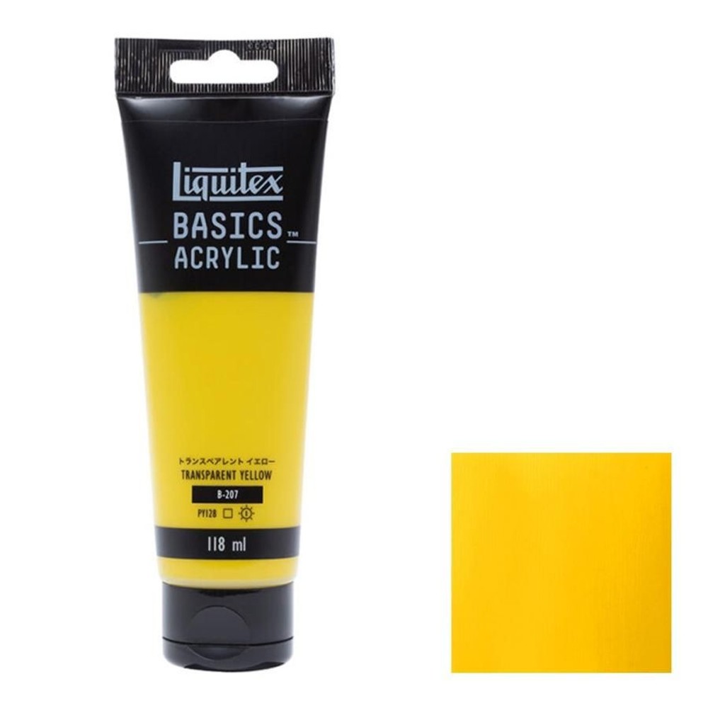 リキテックス ベーシックス 118mL 207 トランスペアレント イエロー 16002207 Liquitex BASICS, 207トランスペアレントイエロー, 118ml チューブ
