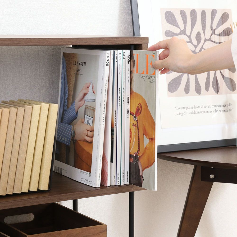 不二貿易 ＥＺＢＯツイストロックＳ型ディスプレイラック３段　ＭＢＲ【メーカー直送・代引不可】, ブラウン, 幅600mm×奥行300mm×高さ745mm